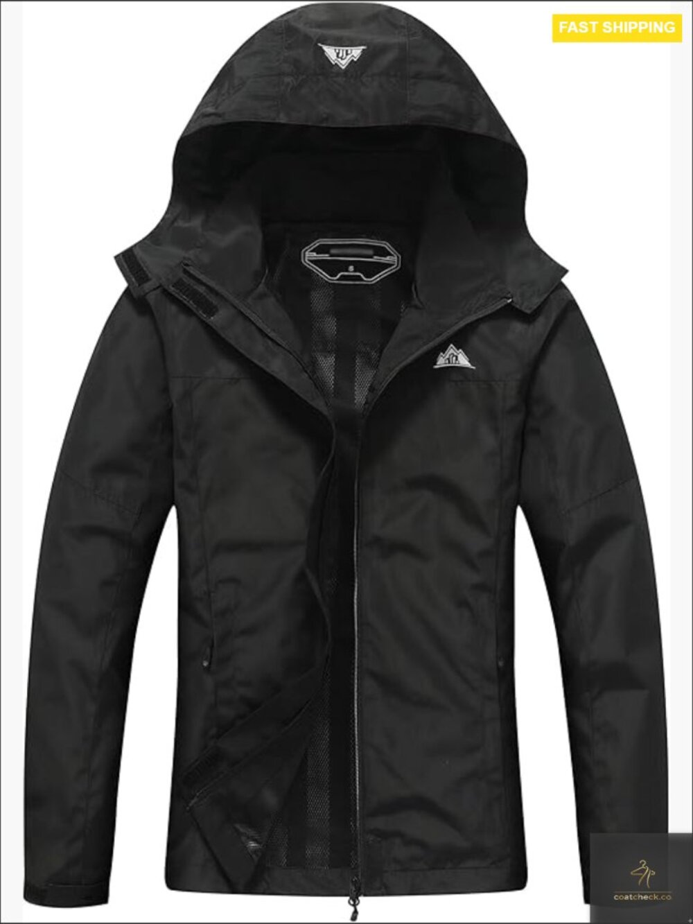 Lightweight Waterproof Rain Jacket Hooded Windbreaker Hiking Travel Chic